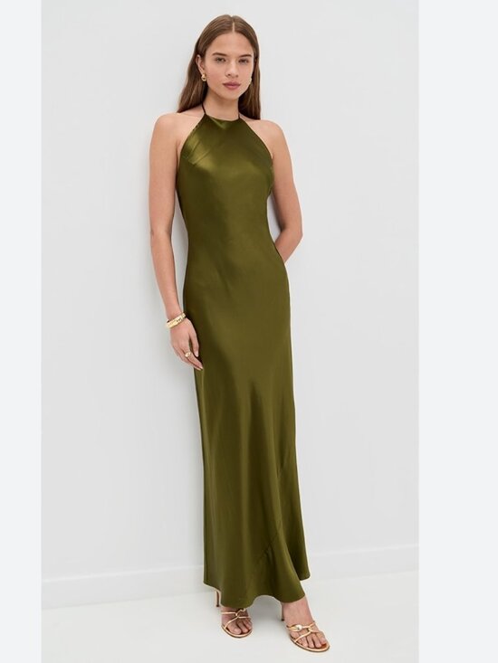 Reformation Dresses & Skirts - NWET Reformation Jeany Silk Dress Moss Garden Size L